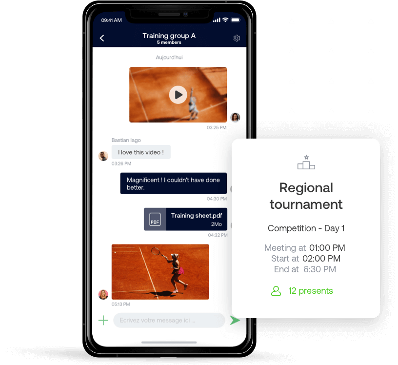 De SportEasy tennis app